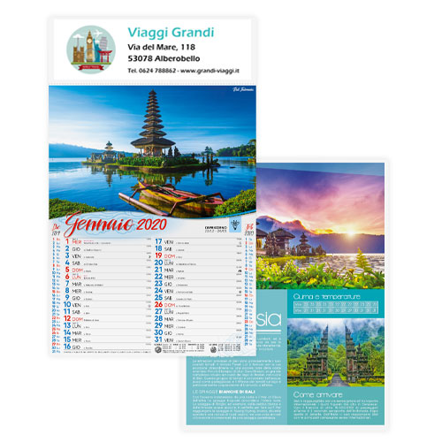 Calendario Panorama gadget personalizzato
