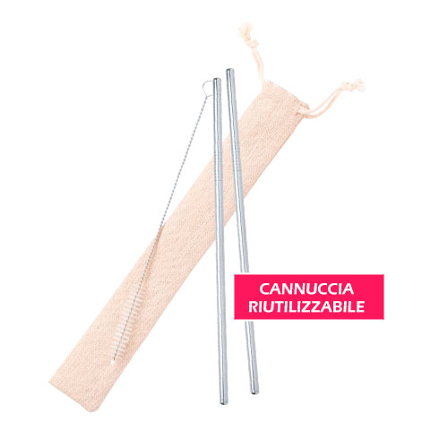 Cannucce riutilizzabili Kalux gadget personalizzato