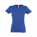 T Shirt Personalizzata Cotone Strong Donna Blu
