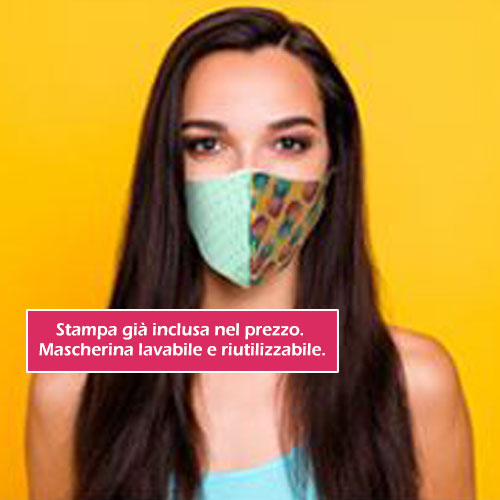 Mascherina Stampata Color gadget personalizzato