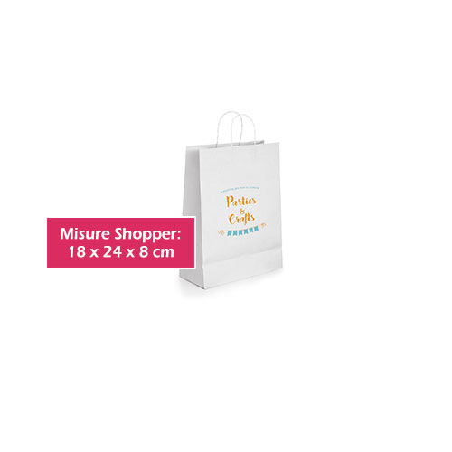 Shopper di carta personalizzata S gadget personalizzato