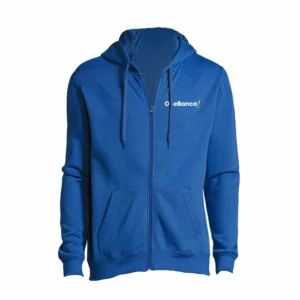 Felpa Personalizzata Zip One Bank