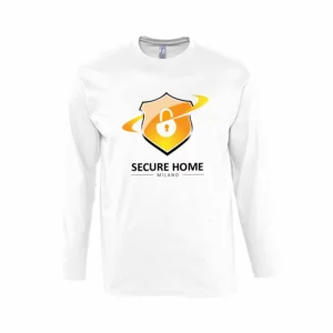 T Shirt Personalizzata Maniche Lunghe Arm Bianca