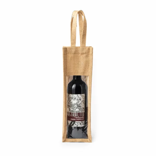 Mk3480 Borsa Porta Bottiglia Nature – 1 Bottiglia Fronte