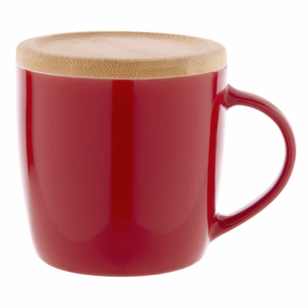 Tazza Personalizzata Roof Con Coperchio, Rossa